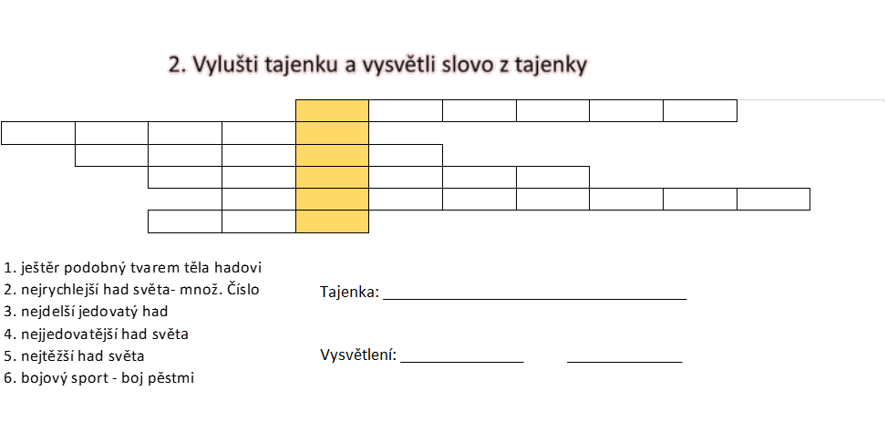 PR7 - Opakování hadi a kontrola DÚ
